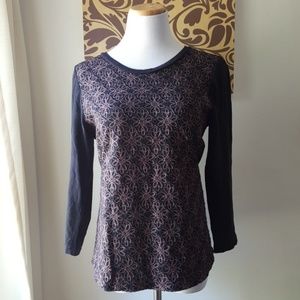 J.Crew Embroidered Long Sleeved Top